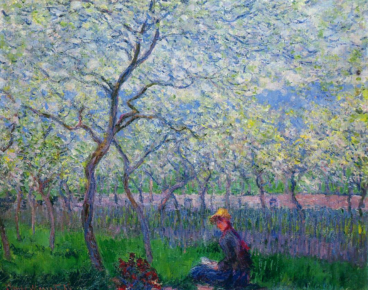 An Orchard In Spring, Claude Monet, 1886