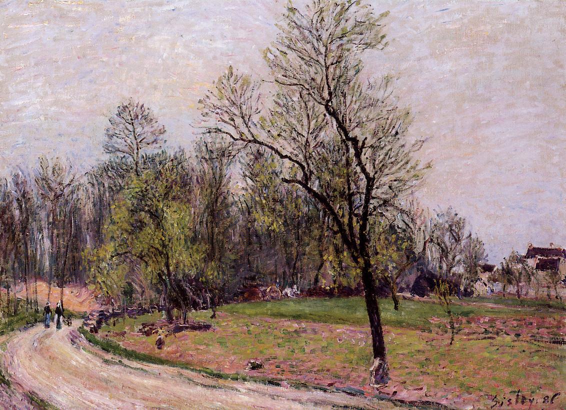 Edge Of The Forest In Spring, Evening, Alfred Sisley, 1886