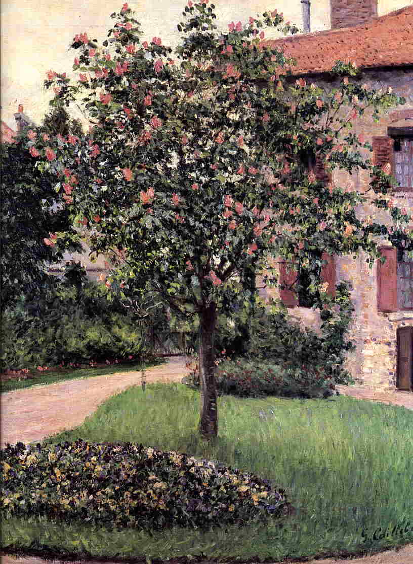 Petit Gennevilliers, Facade, Southeast Of The Artist's Studio, Overlooking The Garden, Spring Gustave Caillebotte