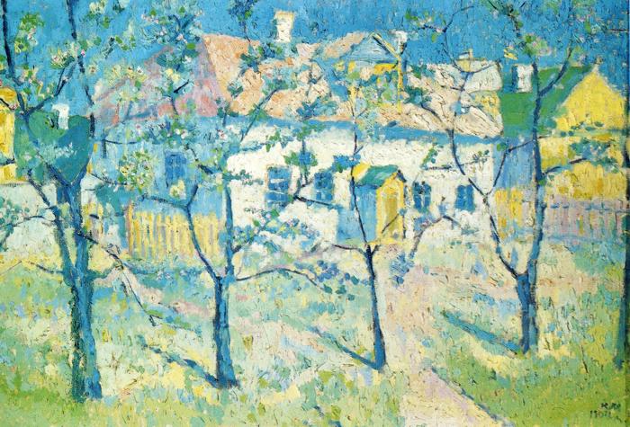 Spring Garden In Blossom, Kazimir Malevich, 1904