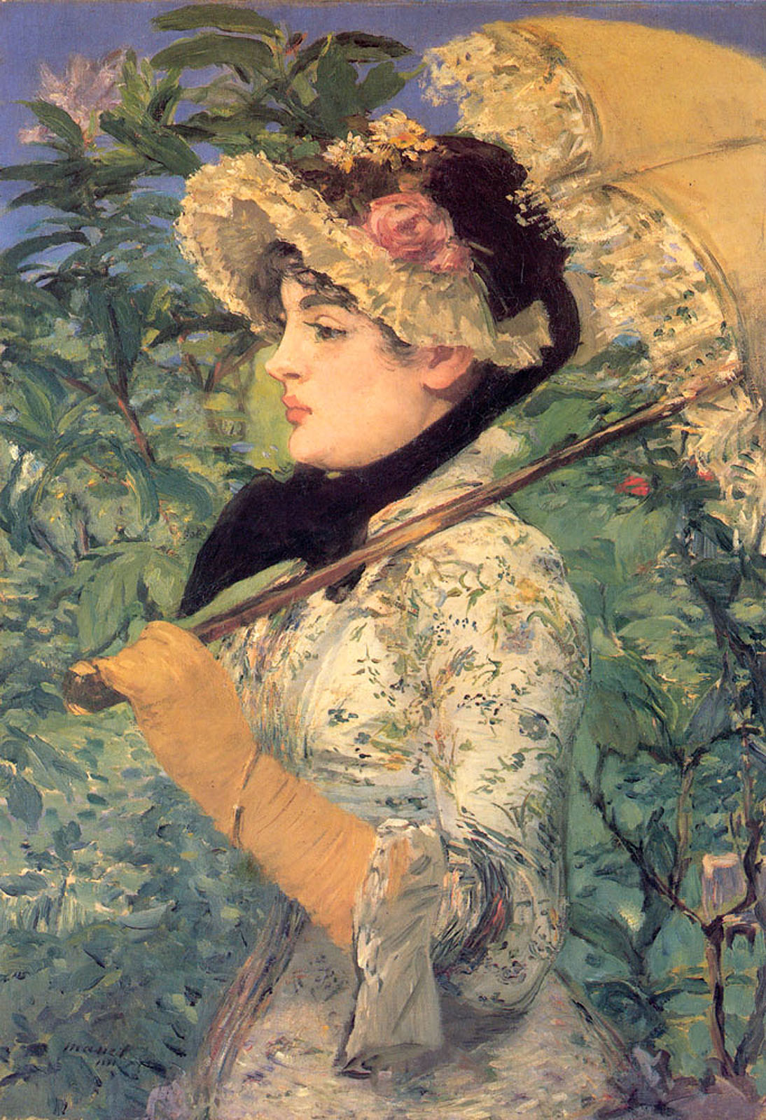 Spring (Study Of Jeanne Demarsy), Edouard Manet, 1882