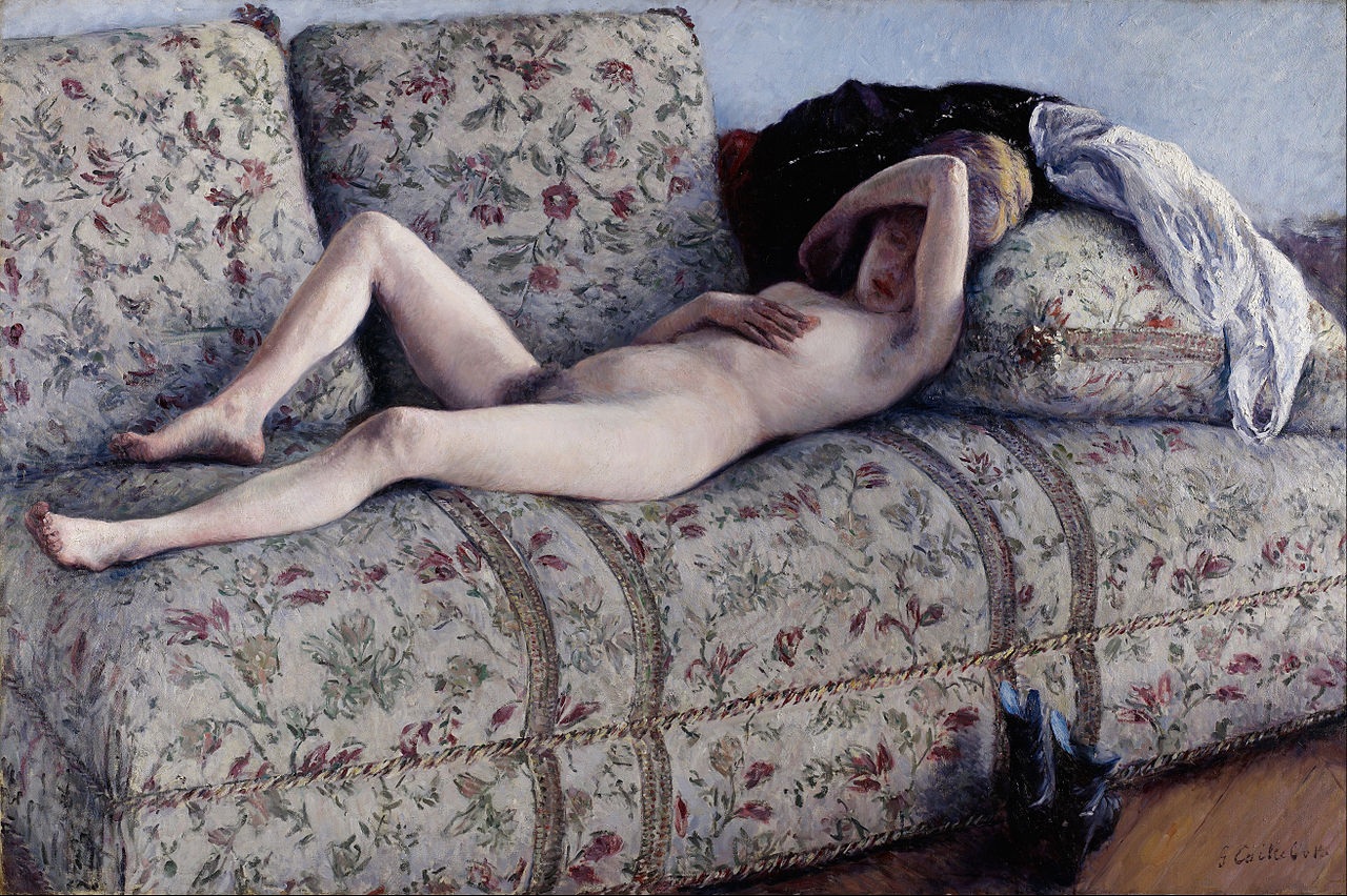 Nude on a Couch, Gustave Caillebotte, 1890