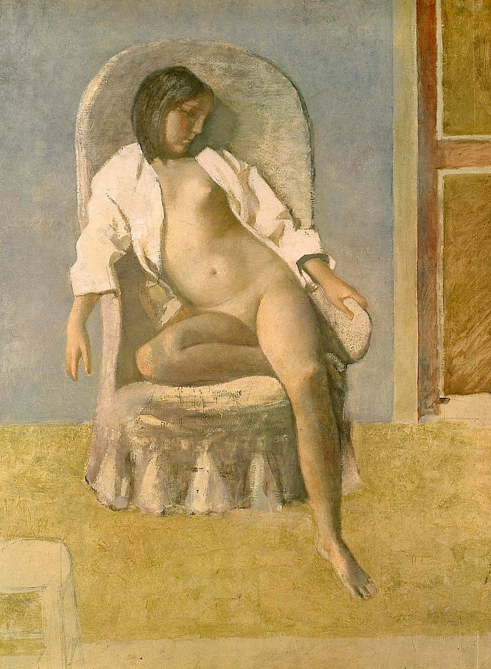 Nude at Rest, Balthus, 1977