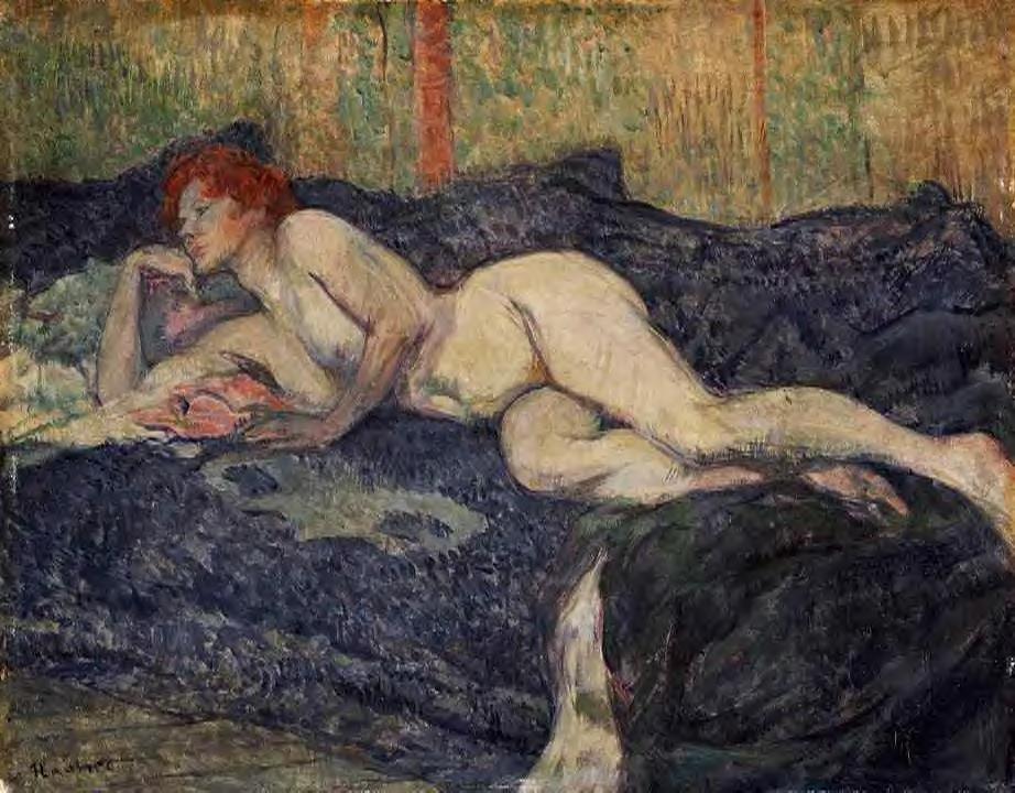 Reclining Nude, Henri de Toulouse-Lautrec, 1897