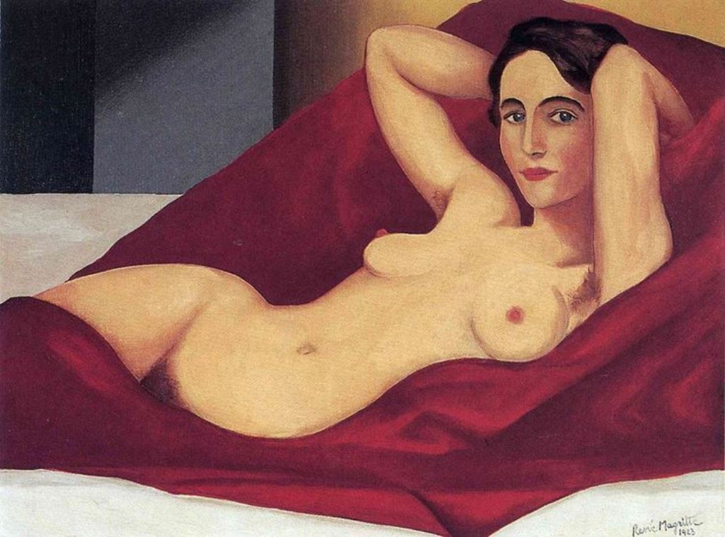 Reclining Nude, Rene Magritte, 1923
