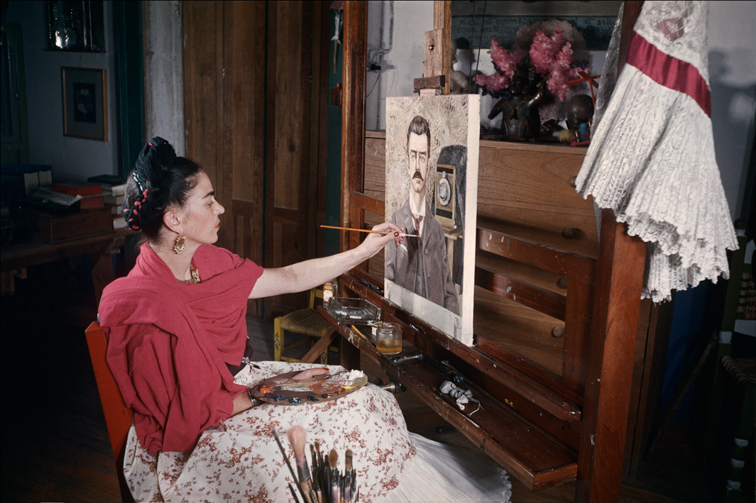 Η Φρίντα Κάλο ζωγραφίζει το πορτρέτο του πατέρα της Το στούντιο της Φρίντα Κάλο σήμερα στην Κάζα Αθούλ