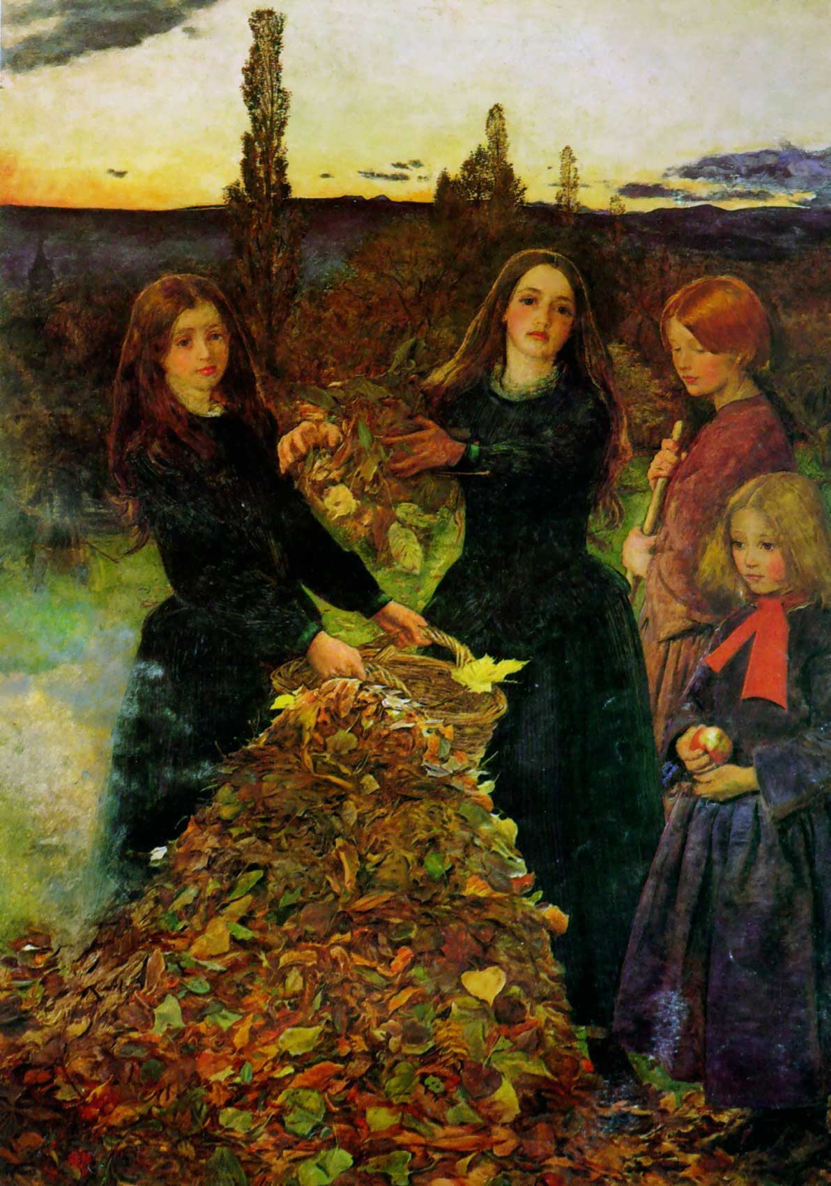 Autumn Leaves, John Everett Millais, 1855-1856