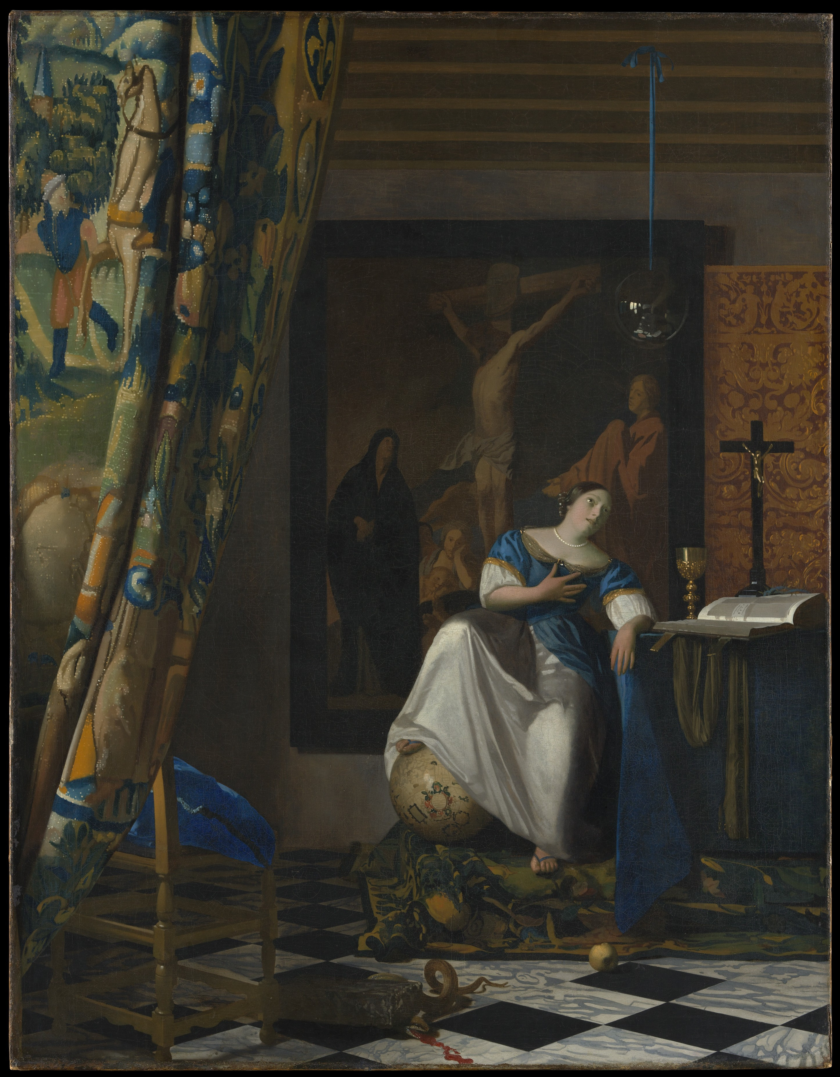 Allegory of the Catholic Faith, Johannes Vermeer (Dutch, Delft 1632–1675 Delft)