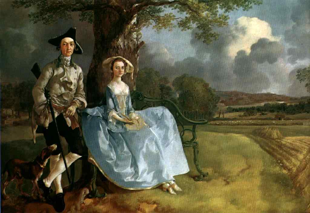 Thomas Gainsborough - Mr and Mrs Andrews - c.1749
