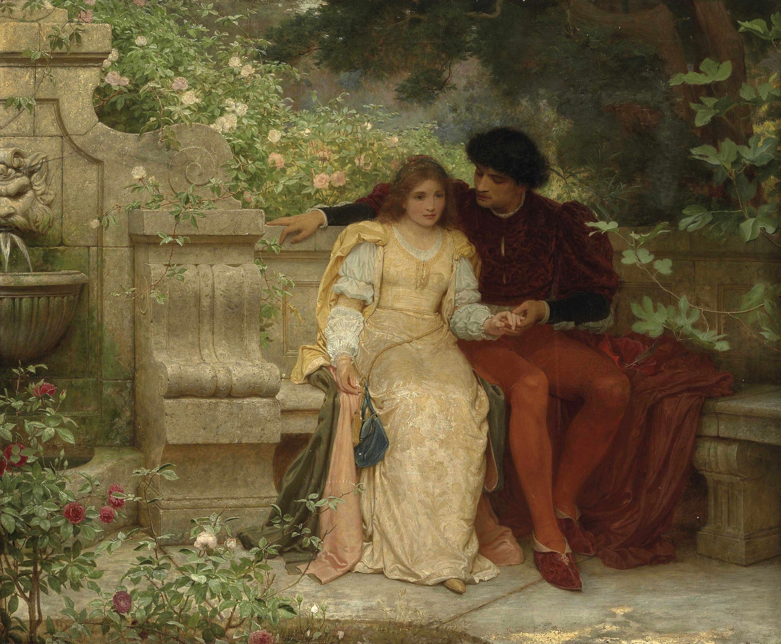 Lovers in a Garden, Edward Perugini
