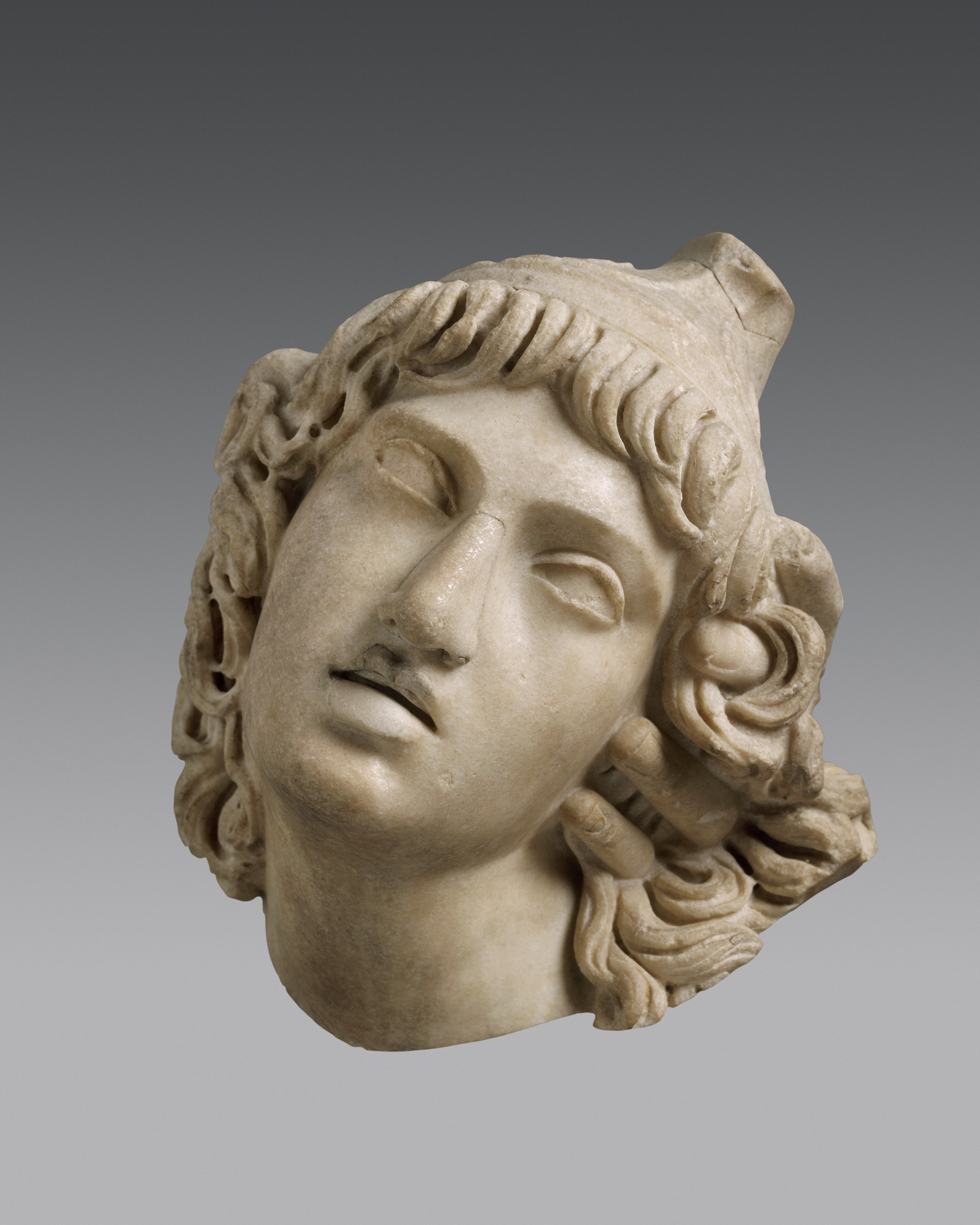 Κεφαλή της Πενθεσίλειας, μάρμαρο, ρωμαϊκό αντίγραφο ελληνιστικού πρωτοτύπου - ©Antikenmuseum Basel und Sammlung Ludwig