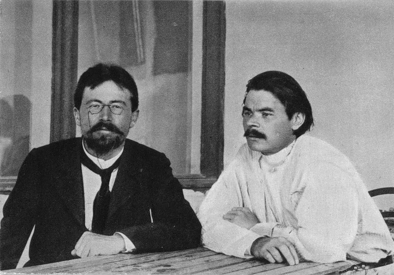 O Αντόν Τσέχωφ με τον Μαξίμ Γκόρκι - 1900