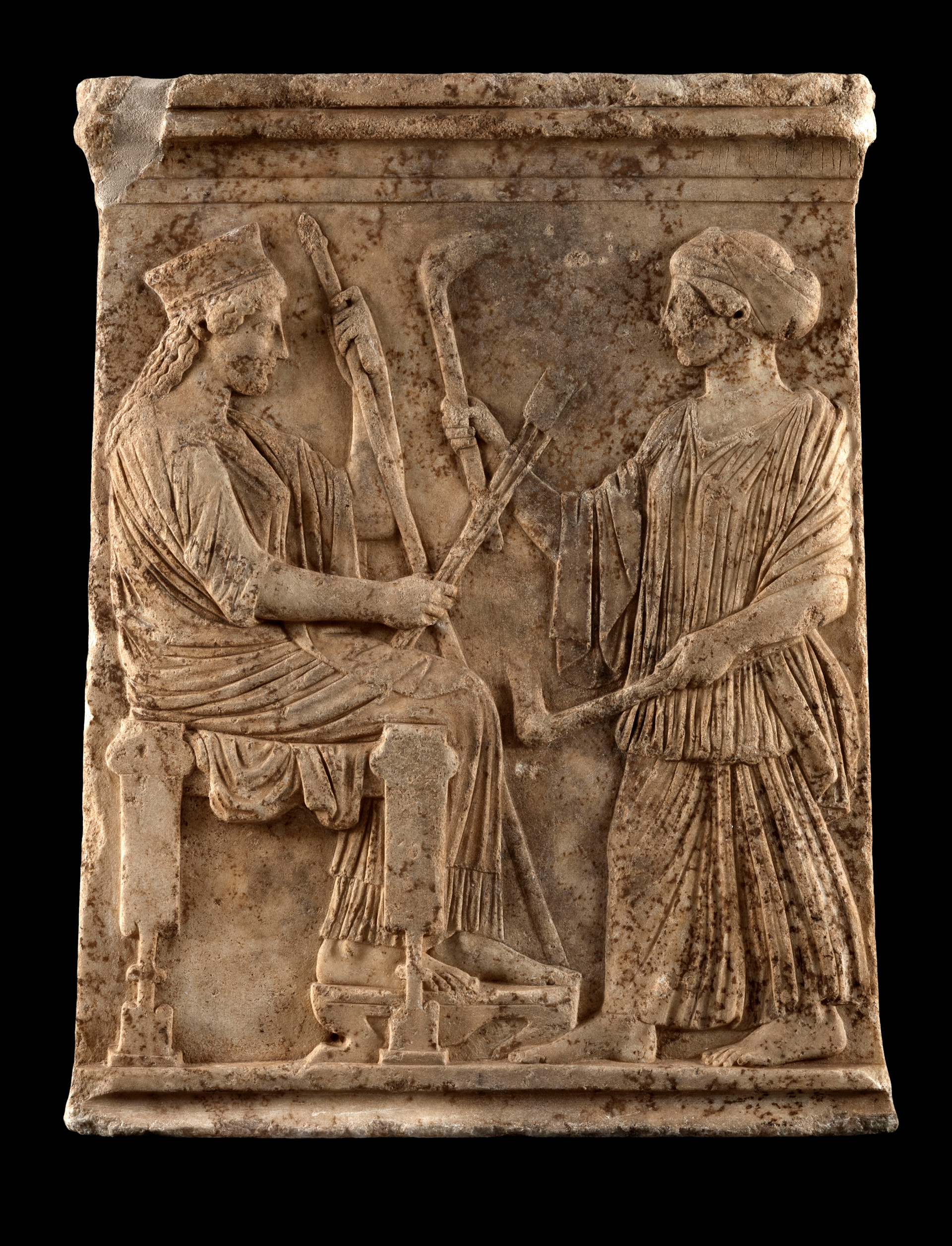 Ανάγλυφο με παράσταση Δήμητρας και Κόρης, 1ο μισό 5ου αιώνα π.Χ.