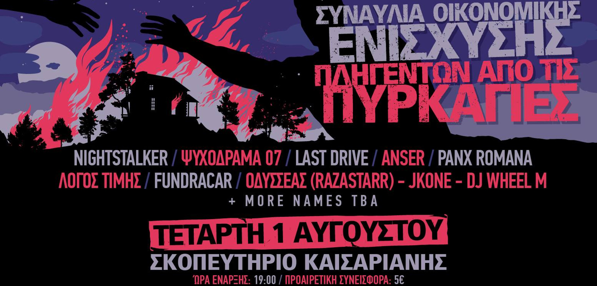 Οικονομική ενίσχυση πληγέντων από τις πυρκαγιές της ανατολικής Αττικής